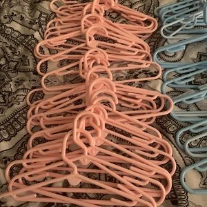 Pink children’s hangers